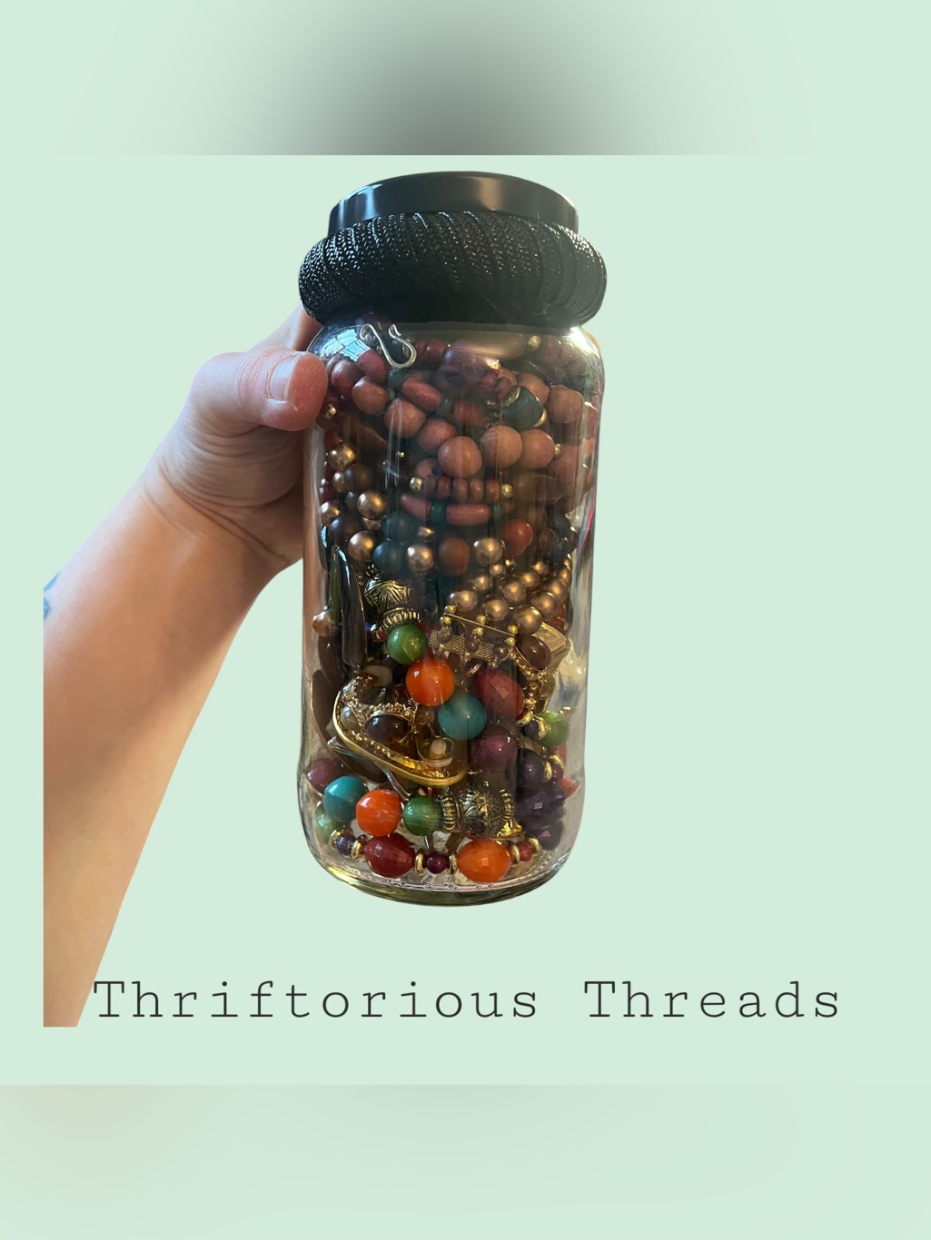 Jewelry Jar Colorful Jewelry